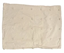 URBAN HABITAT Brooklyn Chenille Dot Pillow Sham Standard Cotton Beige
