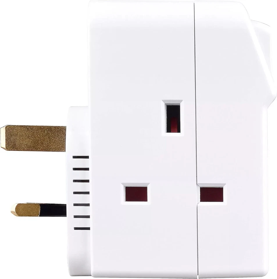 Masterplug MSWG3 Three Socket Surge Protected Adaptor with Individual Plug UK - Image 4 of 4