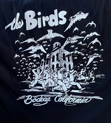 Hitchcock's The Birds 60th anniversary Souvenir t-shirts, town of Bodega size 2X
