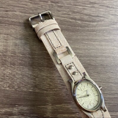 Fossil JR-9926 Silver Filigree White Leather Watch | eBay