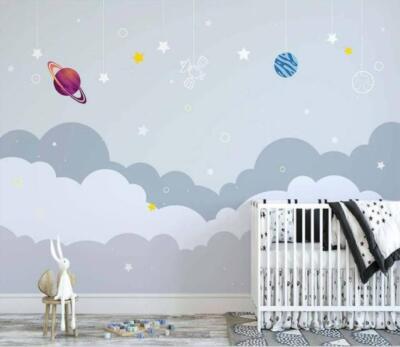 3D Planet Stars ZHU3334 Wallpaper Wall Mural Removable Self-adhesive Amy
