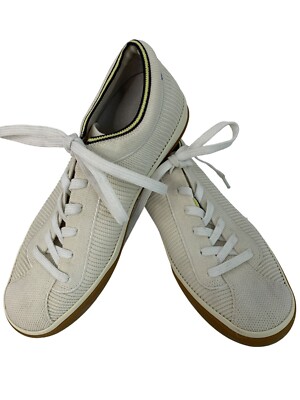 Rothys Womens Knit Sneakers Size 7 White & Gum Sole NWOT Tennis Shoes 7971