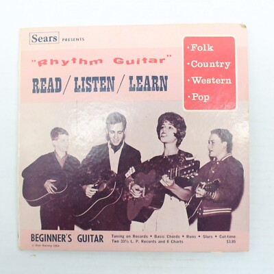 Rhythm Guitar Read / Listen / Learn Beginner's Guitar 33 1/3 RPM 2 x 7'' Records