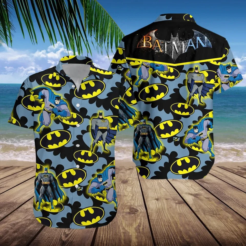 Batman Hawaiian Shirt, Button Down Full Size