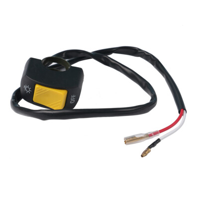 Yellow 12V Motorcycle Handlebar Headlamp Horn Start Kill On/Off Button Switch