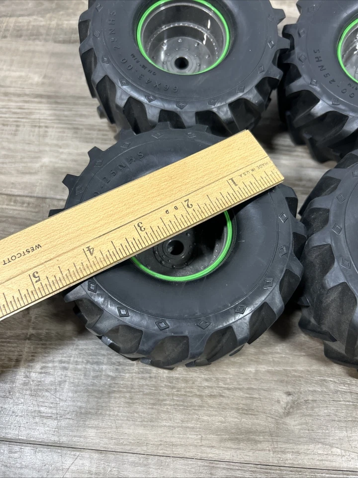 Grave Digger New Bright 1:10 Hard Shell RC Truck Rock Crawler WHEELS Monster Jam - Image 2 of 3