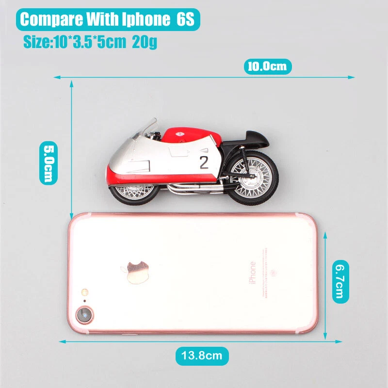 1/22 Gilera 4cil 500cc 1955 Rider #2 Geoff Duke motorcycle Diecast Toy model - Image 3 of 4