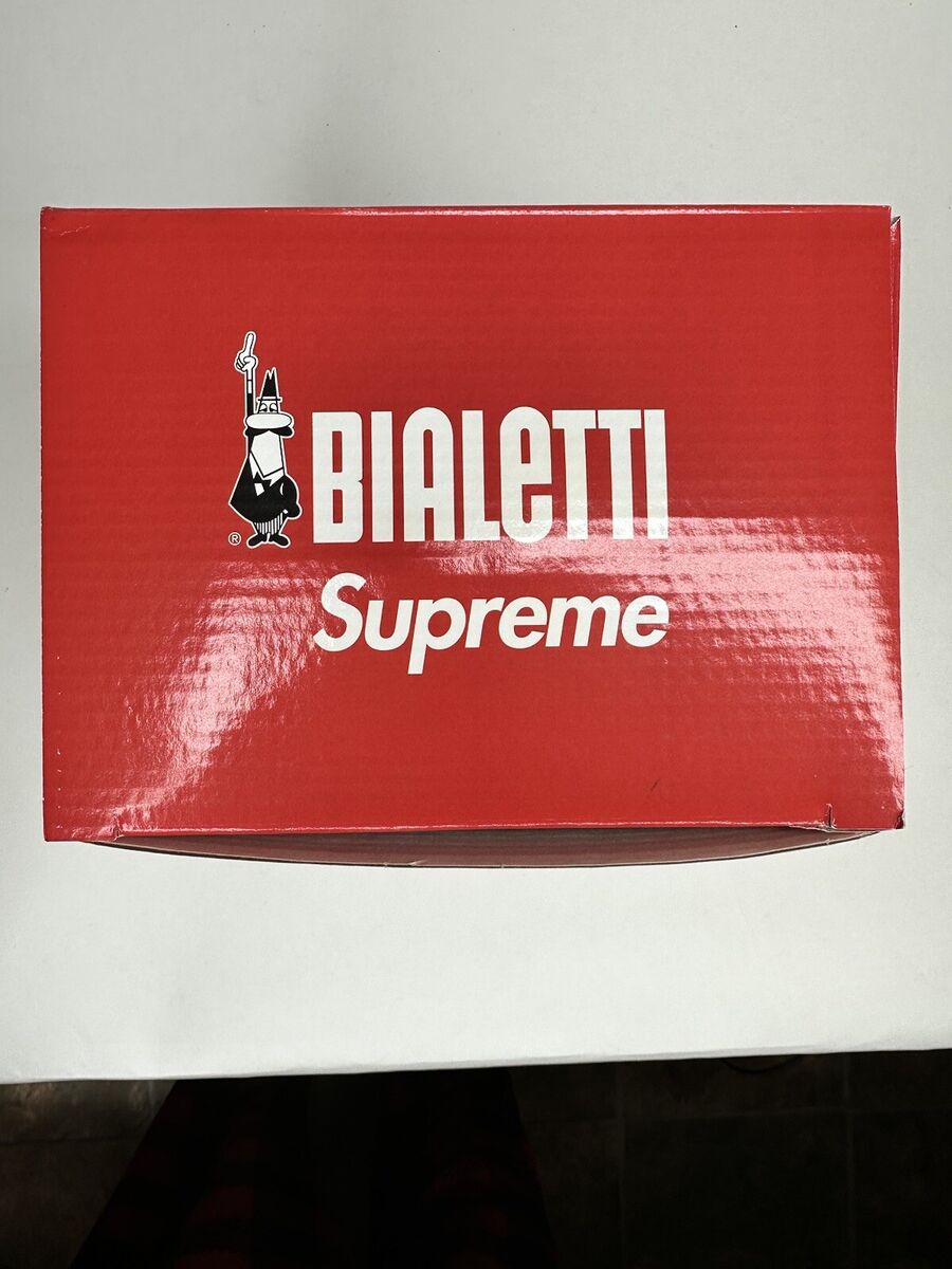 Supreme Bialetti Moka Express Red Italian Coffee Maker SS/19 Supreme Bialetti Moka Express Red Italian Coffee Maker SS/19