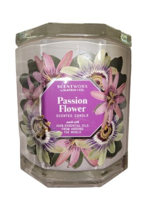 ScentWorx by Slatkin & Co. Passion Flower 3 Wick Candle Glass Jar and Lid