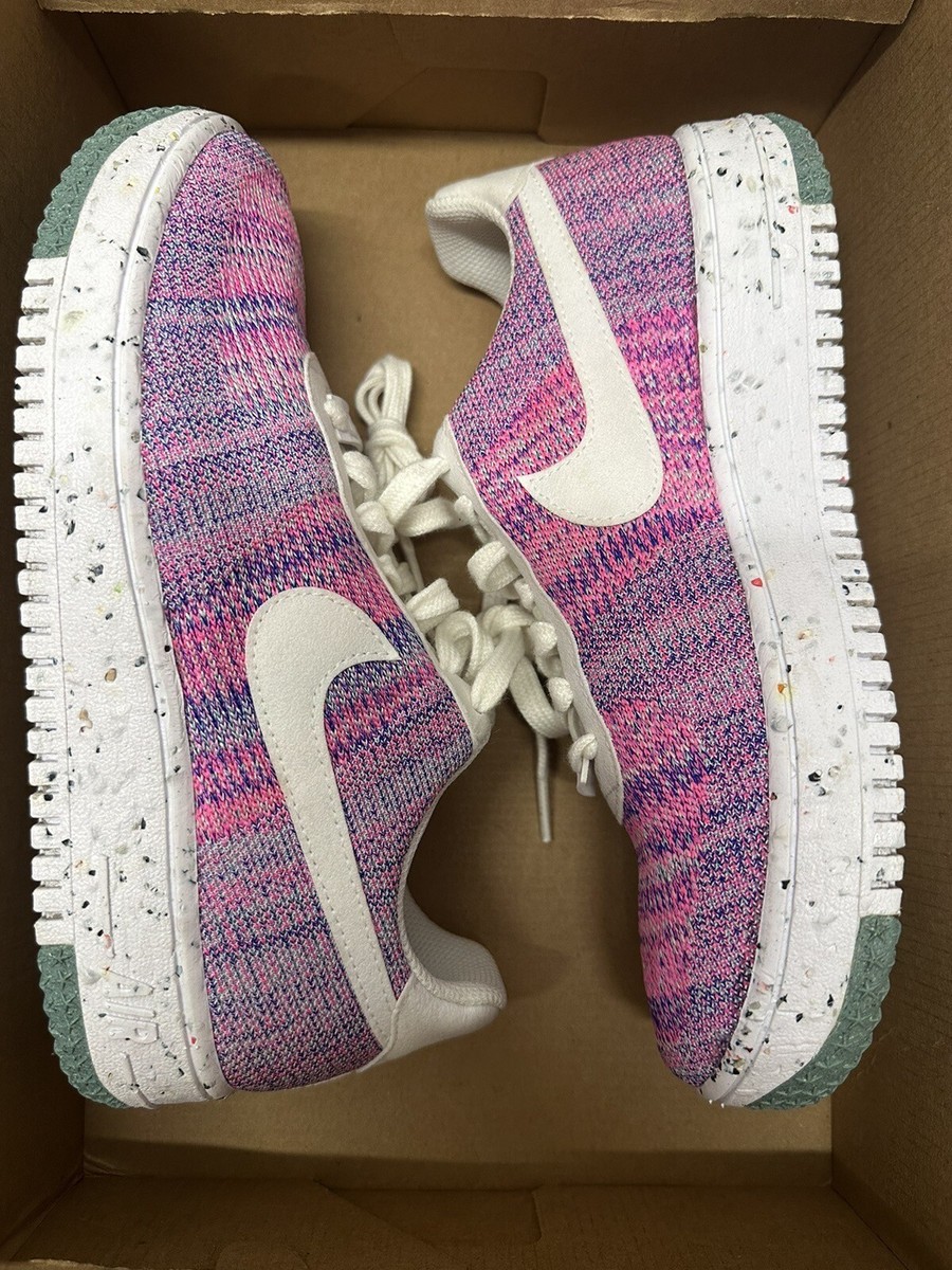 Nike Air Force Crater Flyknit Fuchsia Glow Pink DC7273-500 Women’s Size