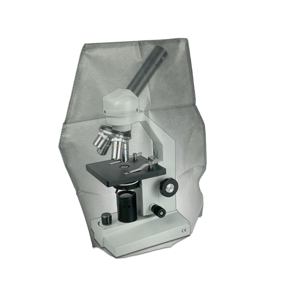 Microscope Dust Cover (Small) Grey Fabric, Opaque, BoliOptics MA02023101