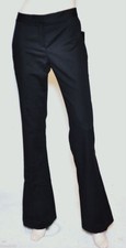 Nwt 178 Tahari TERRY Stretch Cotton Wide Leg Pants Trousers Black 8
