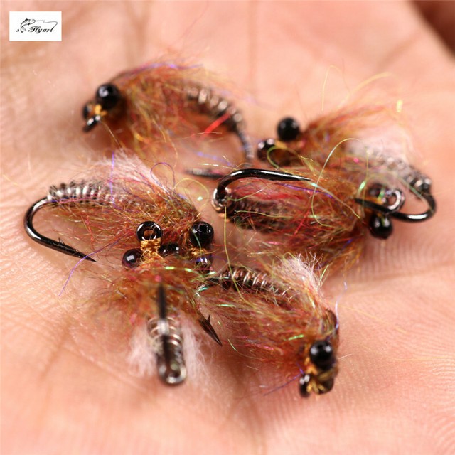 6PCS Fly Fishing Dragonfly Nymphs 8 Dry Fly Hook Trout Bass Panfish