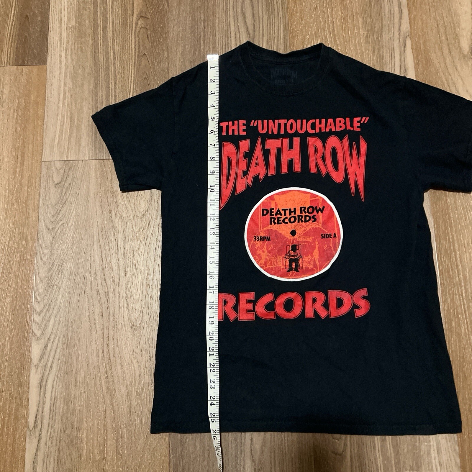 FILA Death Row Records Maglietta Nera Grafica Uomo Taglia Media