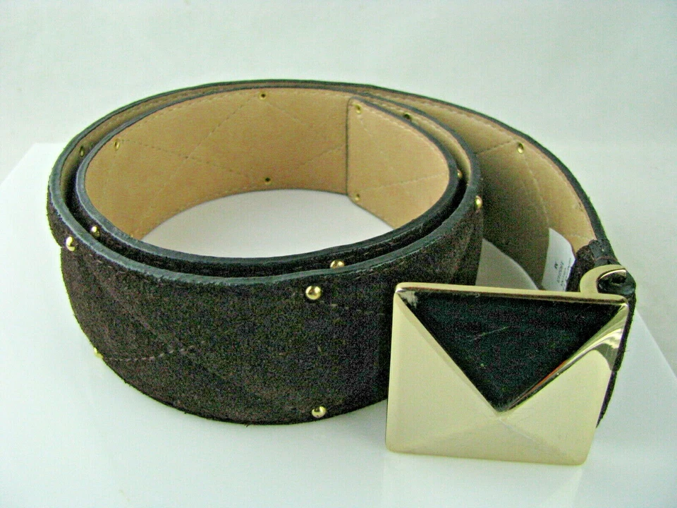 CINTURÓN VINCE CAMUTO Mujer MARRÓN FRENTE SUAVE CUERO GENUINO TALLA MEDIANA Foto 2 de 4