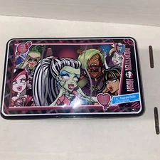 VTG 2012 Monster High Puzzle In A Tin Box By Mattel 3 n 1 Panorama Puzzle 211 Pc