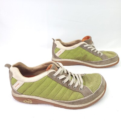 Chaco Women Size 7 Sneakers Maddie Leaf Green Lace Up Athletic Training Shoes