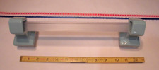 Cornflower Blue: Glossy Ceramic Towel Brackets-Post 24" pole / Bar "NOS"