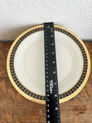 BLACK SAPPHIRE CHINA BY PICKARD SALAD PLATES 8 1/2” 10 PC - Picture 8 of 9