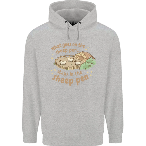 What Goes On In the Sheep Pen Farming Childrens Kids Hoodie - Picture 7 of 79