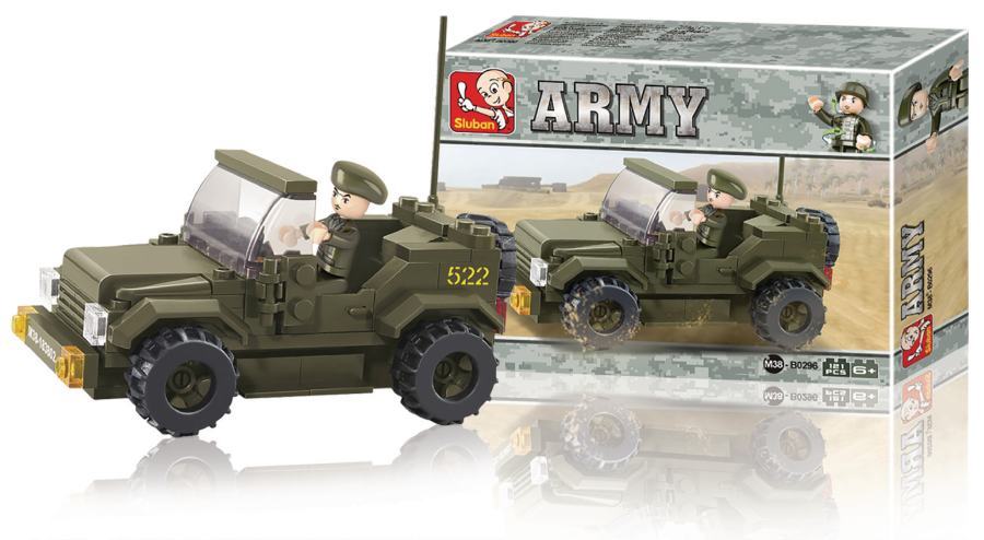 Jeep costruzioni Mattoncini Militari Sluban M38-b0296