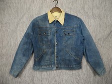 Dee Cee Denim Jacket Blanket Lined USA Western Work Coat Vintage Mens