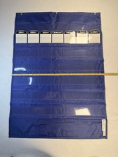 Pocket Chart Classroom Hanging Blue Calendar Teacher Students School