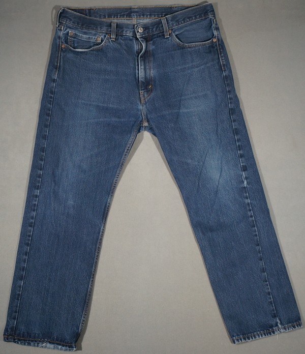 XD05422 **LEVI'S** 505 STRAIGHT LEG MENS WESTERN BLUE JEANS 38X30 (msr 38"x29")