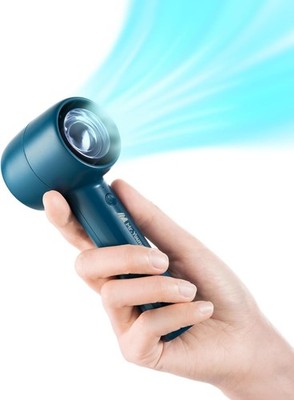 Mr.Young Portable Handheld Fan Quiet 3-Speed Adjustable Turbo Design, Blue
