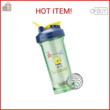 BlenderBottle Spongebob Shaker Bottle Pro Series Perfect for Protein Shakes and 