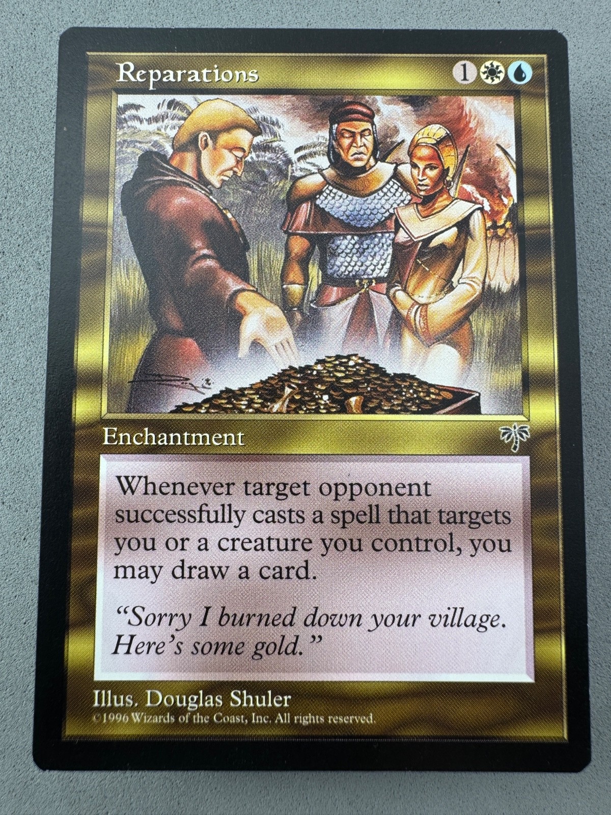 Reparations MTG Mirage—Unplayed Near Mint—Vintage Magic RESERVE LIST