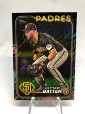 Matthew Batten 2024 Topps 582 Montgomery Club Foil Card #384 Padres