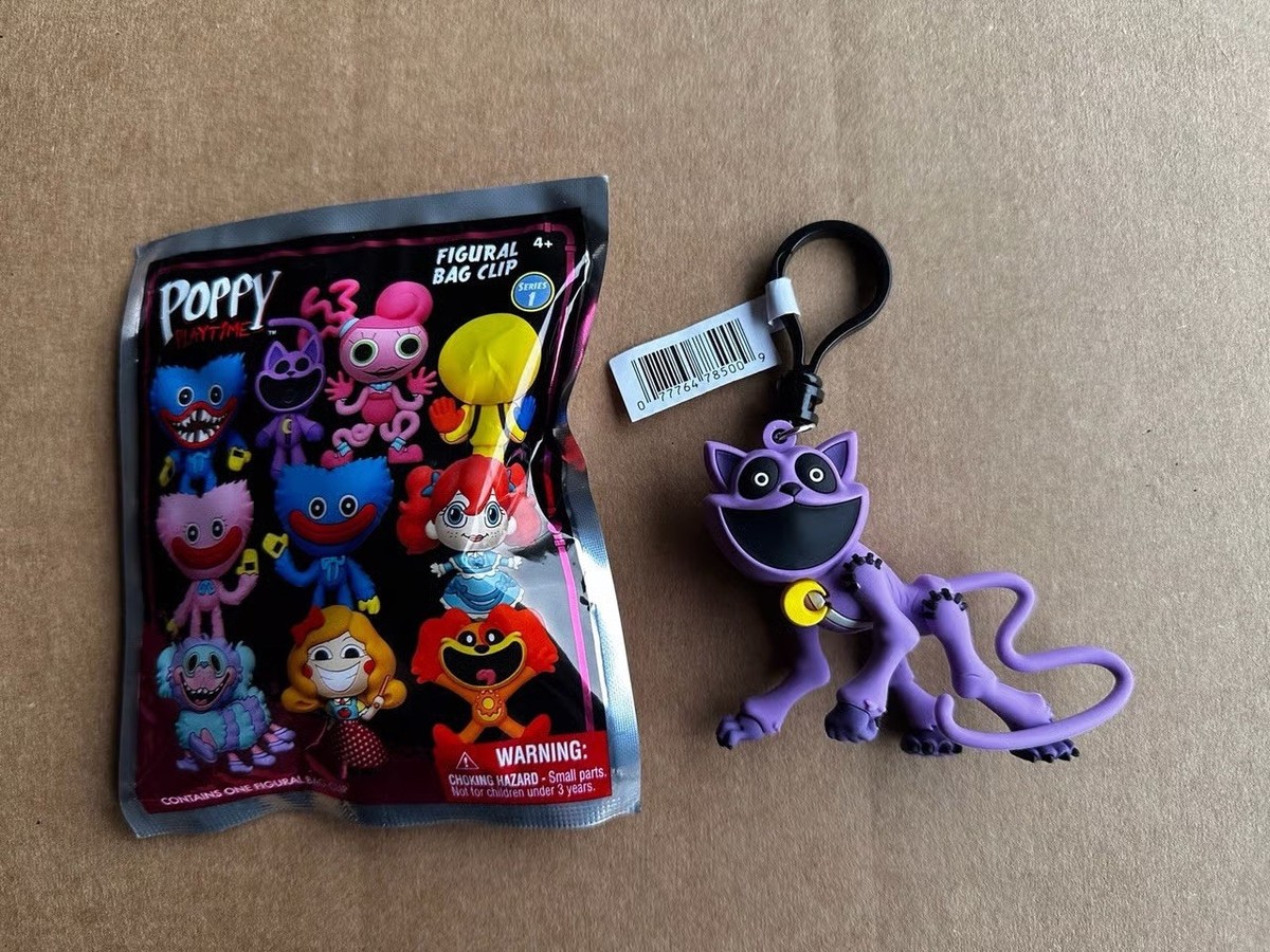 Monster CatNap Poppy Playtime Monogram 3D Figural Bag Clip