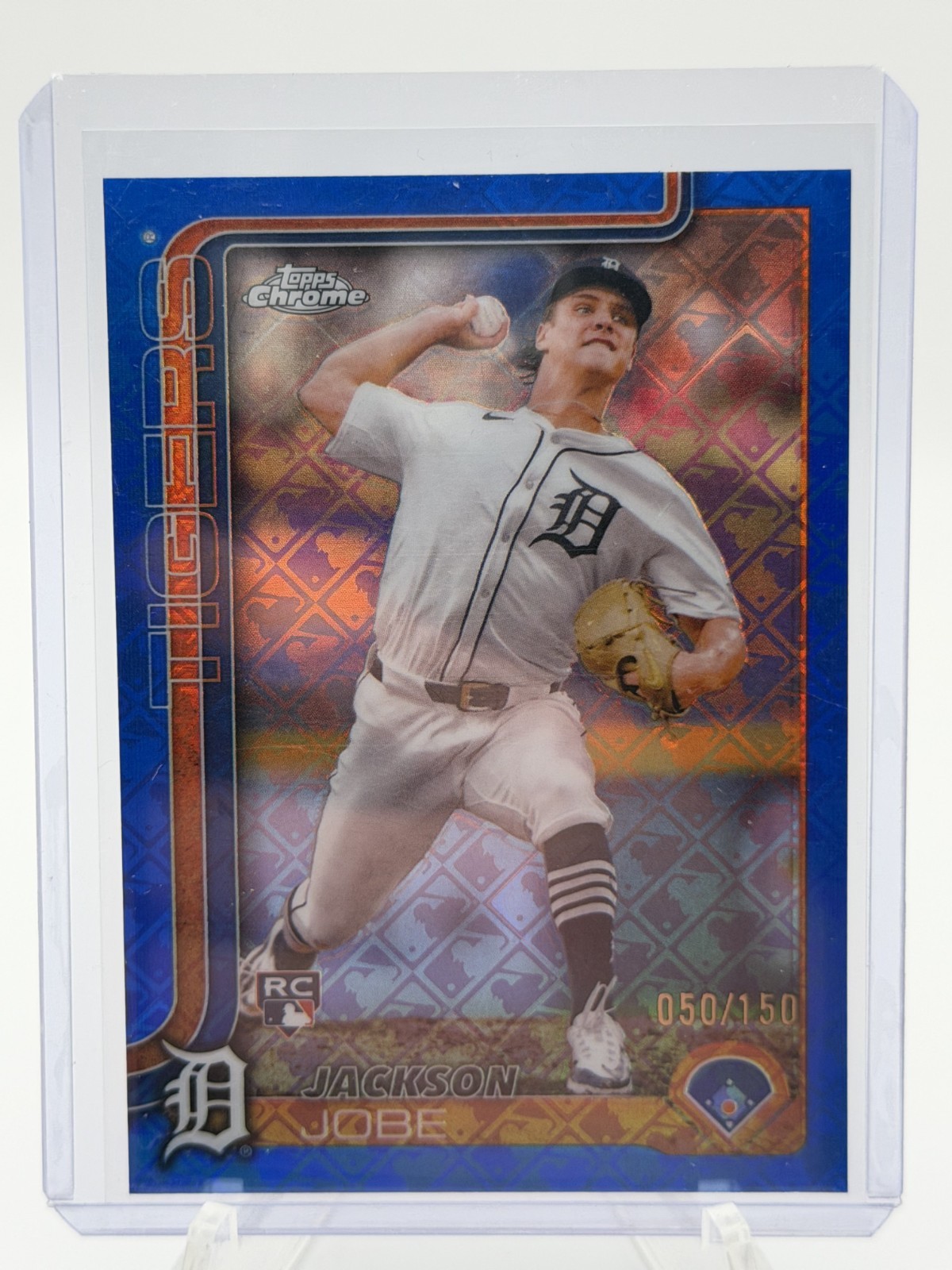 2025 Topps Chrome - Jackson Jobe #249 Blue Logofractor /150 (RC)