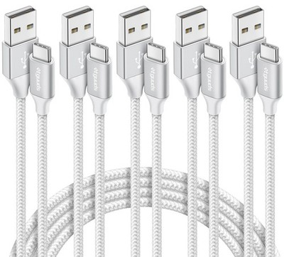 Cable USB A a USB C 5 Pack Carga Rapida 3 3 6 6 10 Pies Tipo C Datos Velocidad