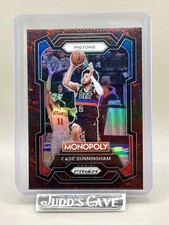 🚨 2023-24 Panini Prizm Monopoly Cade Cunningham #25 Classic Icons Red Prizm 🏀