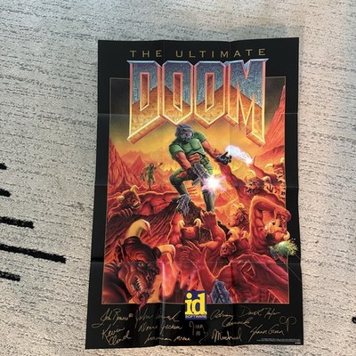 The Ultimate Doom (PC, 1995) Flesh Consumed Development Team Poster 18 x 26 