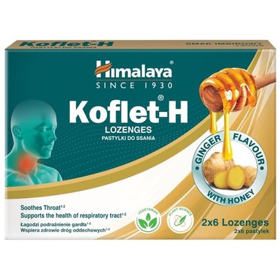 Himalaya Koflet-H Ingwer, 12 Lutschtabletten