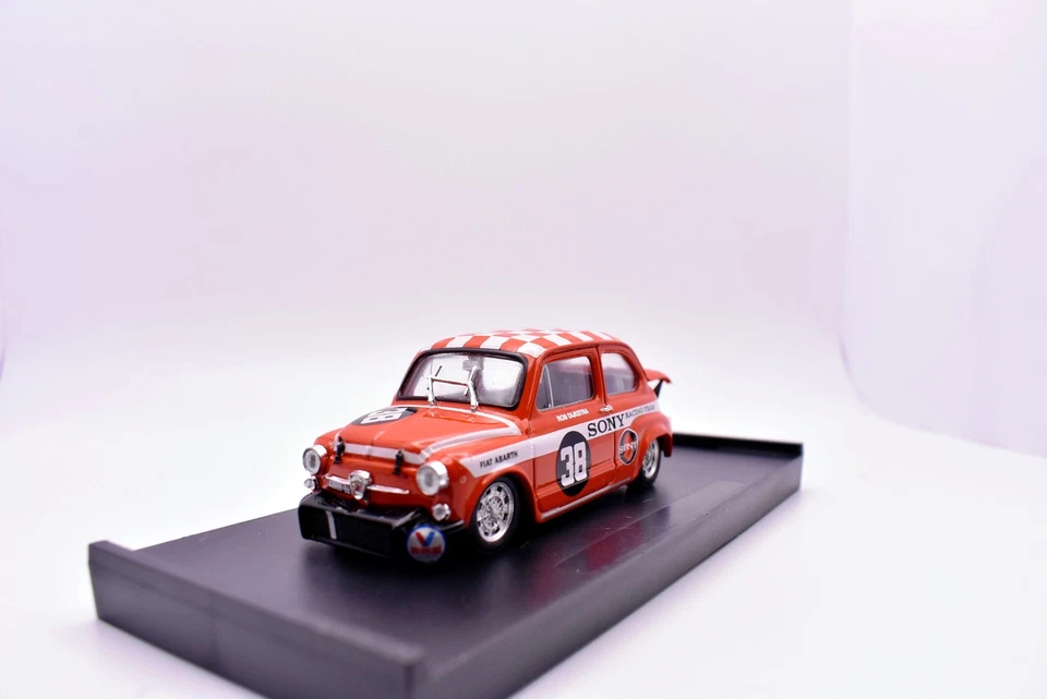 Modellino auto rally scala 1:43 Fiat 500 abarth 1000 Brumm diecast modellismo - Immagine 3 di 4