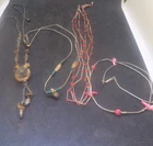 VTG Lot of 4 SilverTone Costume Jewelry Necklaces  (530)