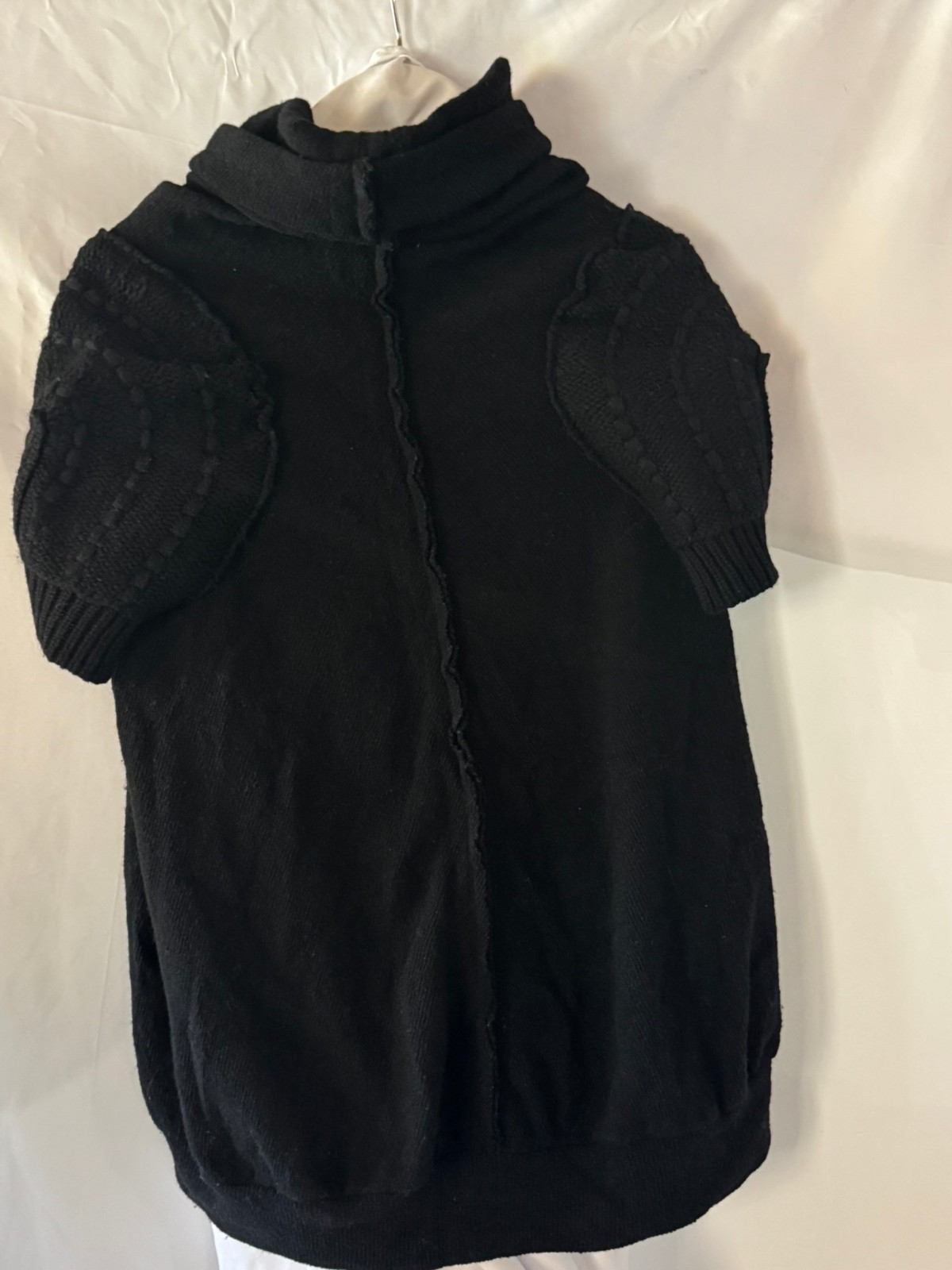 Vintage Y's Yohji Yamamoto Black Wool Knit Turtleneck Sweater - Size 3