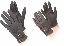 Shires Aubrion PU Riding Gloves: Non-Slip Grip & Comfort for Horseback Riding