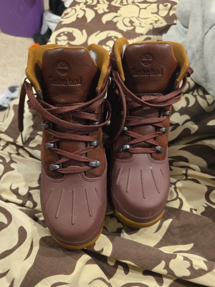 Red Timberland Euro Hiker Boots for Men for sale - eBay