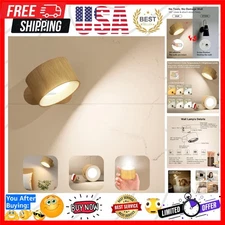 LED Sconces, Wall Mounted Lamps with Rechargeable Battery Operated USB Port 3...