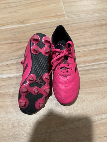 Adidas Kids' Goletto VII Firm Ground Soccer Shoe Team Shock Pink/Black Sz 3.5 - Picture 8 of 8