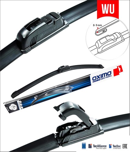 Alca Germany Spazzole Tergicristallo Universali AU2018H – Set Anteriori Per Auto Con Gancio A U (500 Mm E 450 Mm)