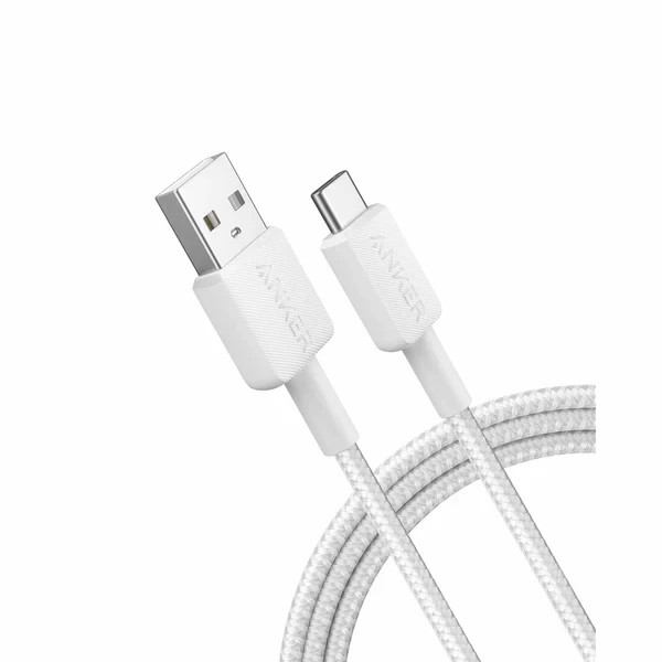 Anker USB-A to USB-C Braided Ultra Durable Cable 0.9m (3ft) White