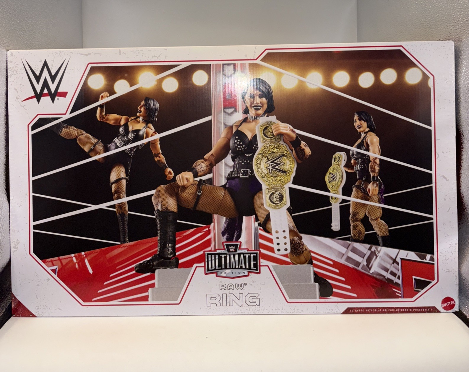 WWE Mattel Creations Ultimate Edition Raw Ring Only- No Rhea Ripley Figure