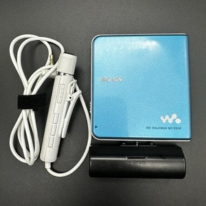 Sony MZ-E630 Portable Minidisc Player Tested Working Blue