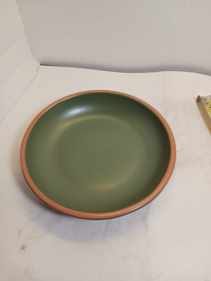 GREEN CASA VERDE TERRA COTTA TABLEWARE 7'' INDIVIDUAL PASTA BOWL